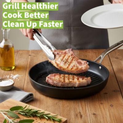 Onyx Collection Nonstick Aluminum 12" Grill Pan