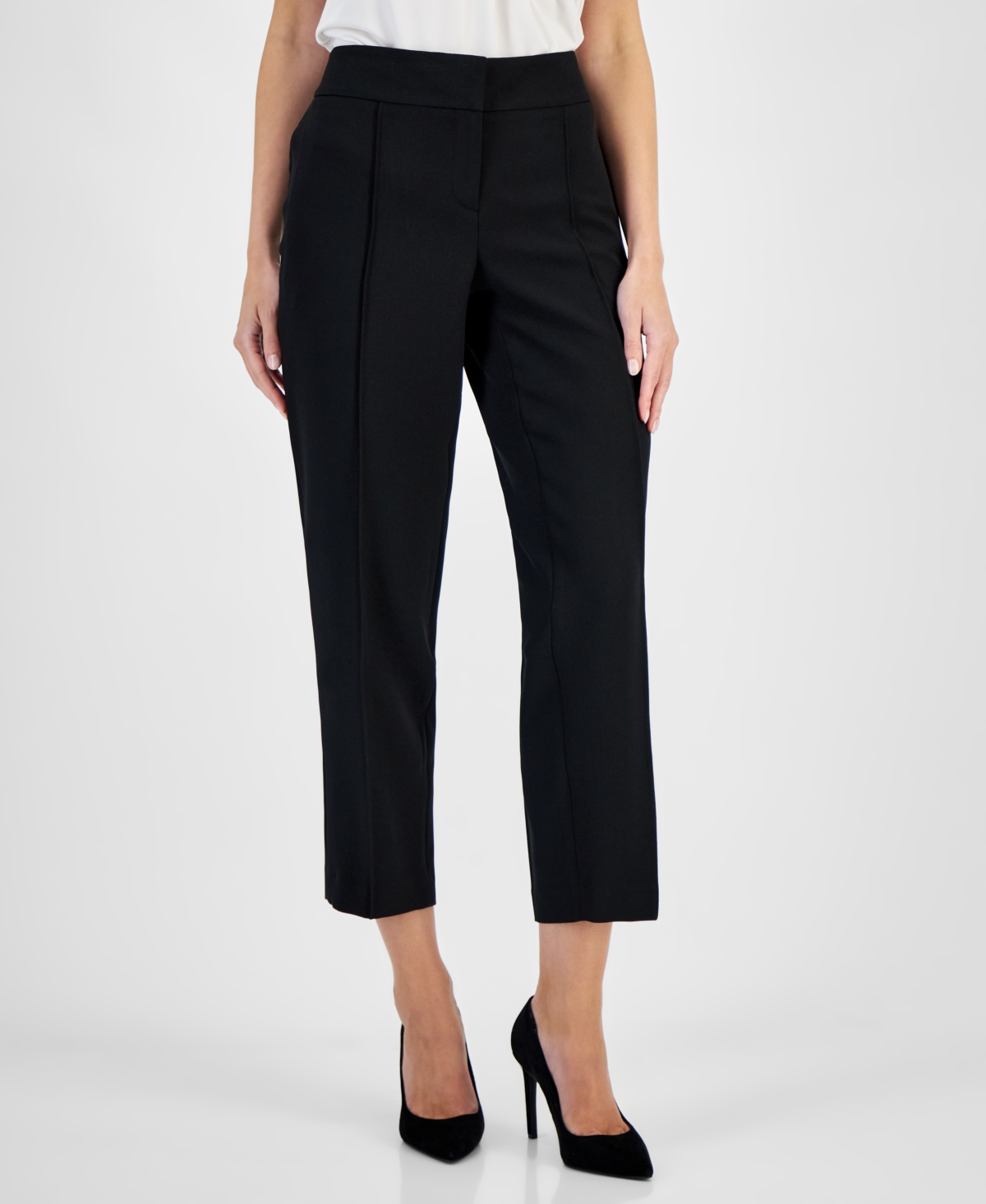 Kasper Women's Mid-Rise Straight-Leg Pants