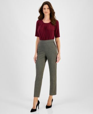 Kasper - Women's Pull-On Straight-Leg Pants