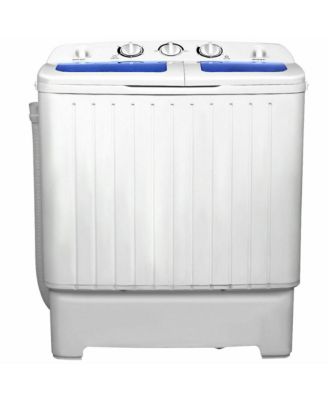 Compact Portable Washing Machine Twin Tub 20 lbs Washer Spinner Home Dorm
