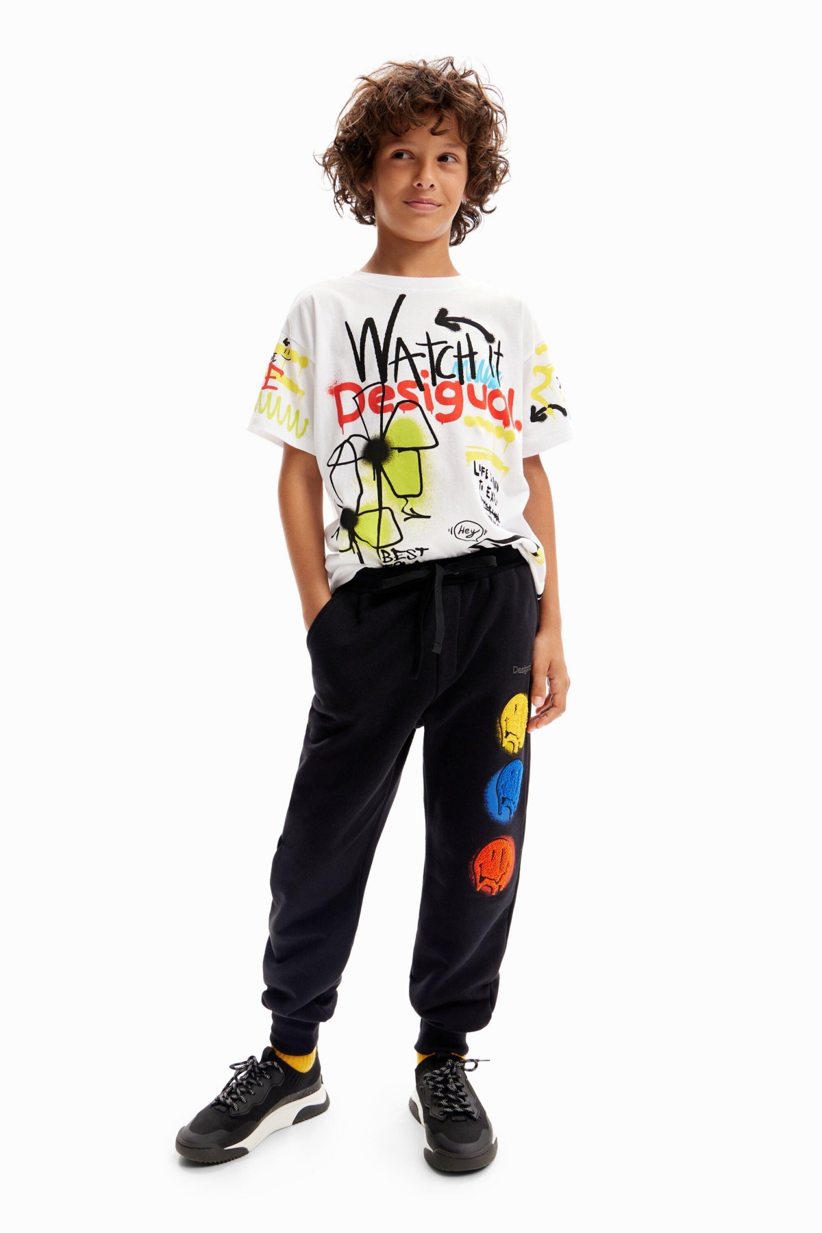 Desigual Boys Boys's Smiley Originals jogger trousers