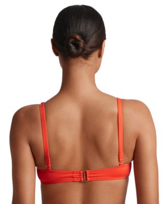 Women's Macrame-Ring Bikini Top