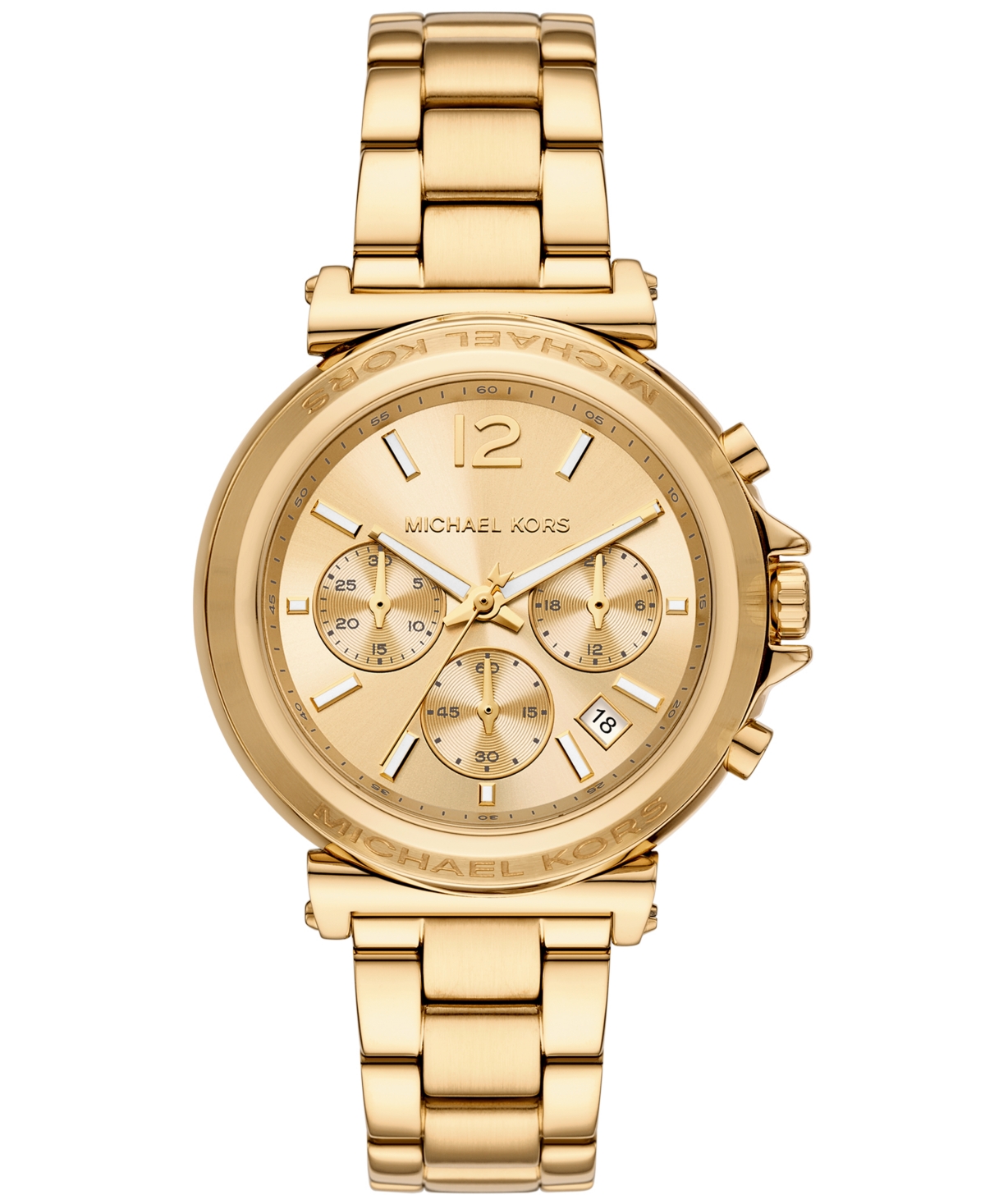 Women's Maren Chronograph Gold-Tone Stainless Steel Watch 40mm - Gold-tone