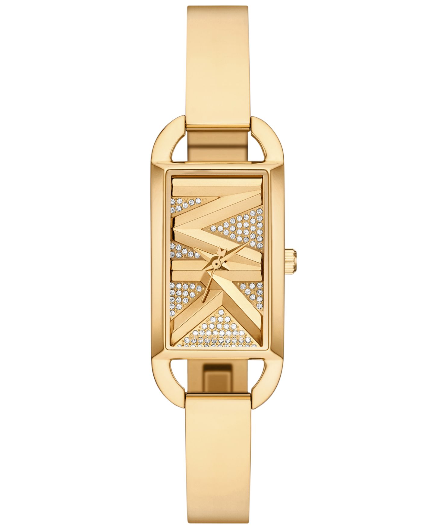 Женские часы Michael Kors MK Empire Three-Hand Gold-Tone Stainless Steel Watch 22mm — фото 1