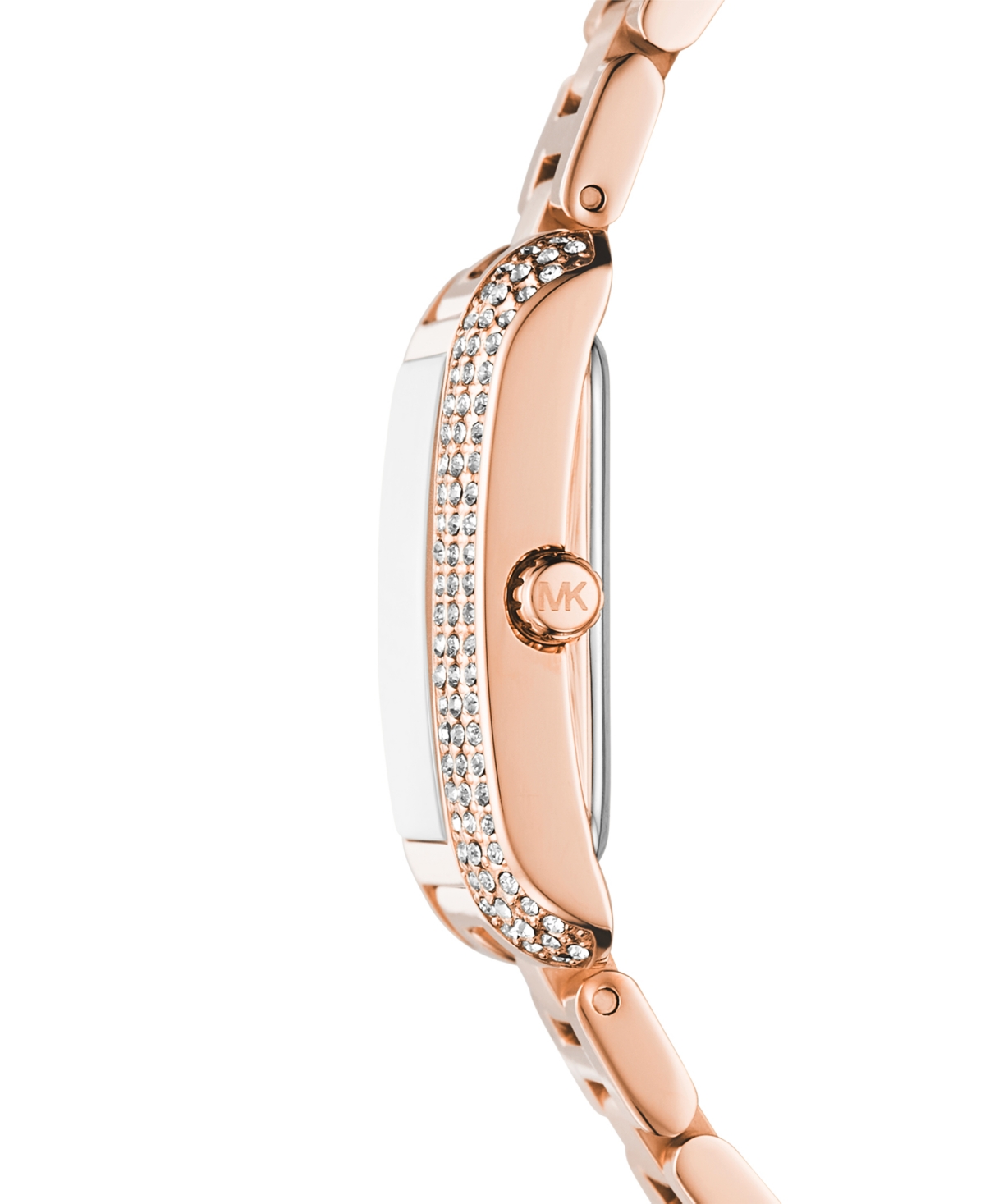 Michael Kors Women's Emery Three-Hand Rose Gold-Tone Stainless Steel Watch, Earrings, and Bracelet Gift Set 27mm - Rose gold-tone