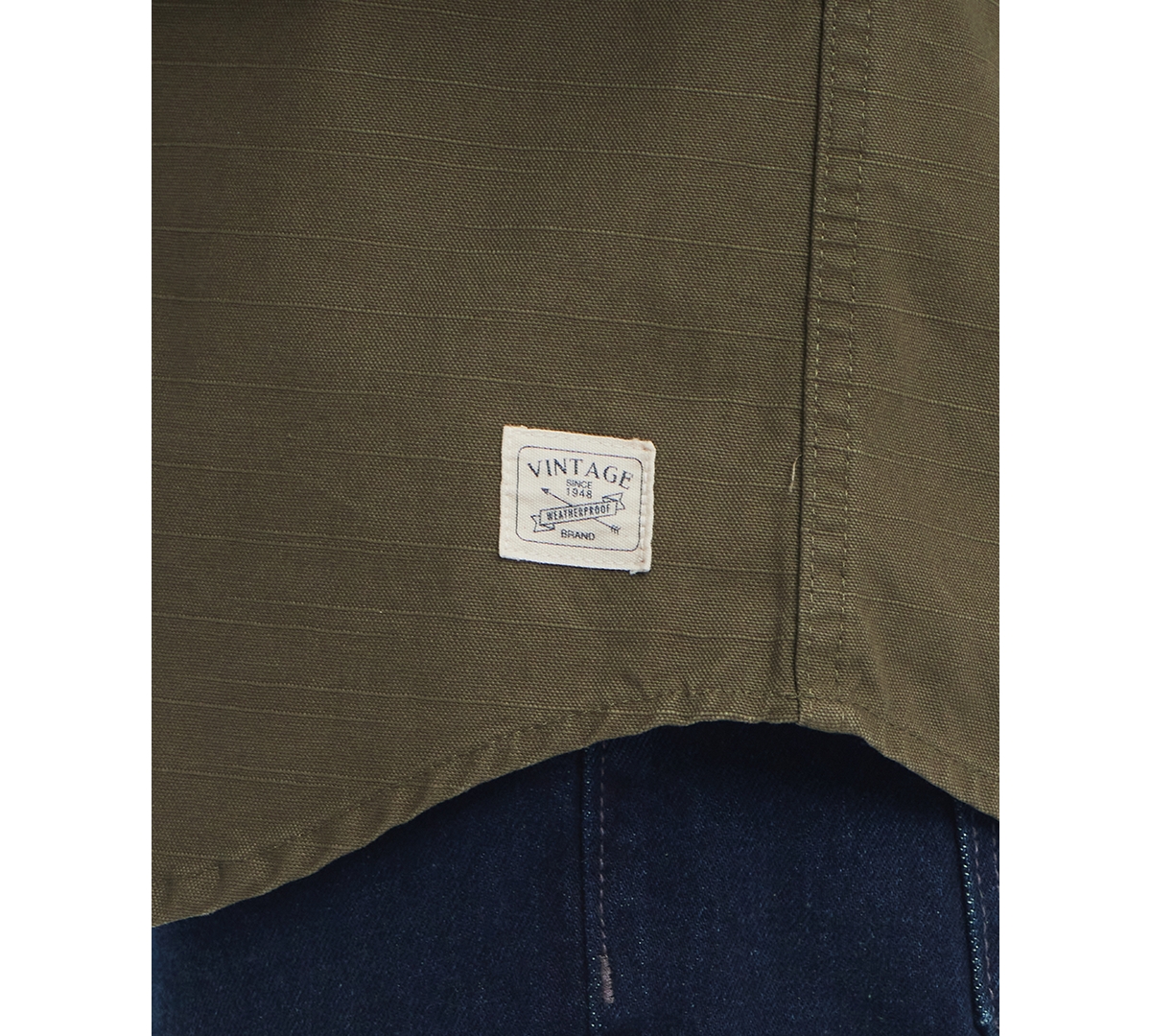 Weatherproof Vintage Men's Slub Canvas Work Overshirt