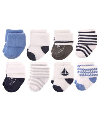 Baby Boys Hudson Cushioned Terry 8-Pair Sock Set