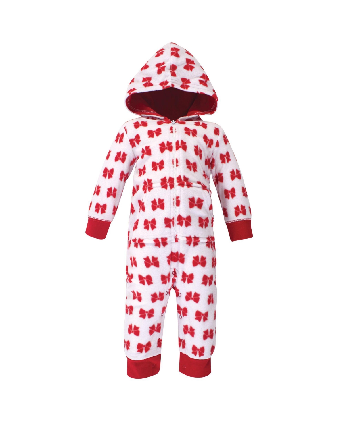 Hudson Baby Baby Girls Fleece Jumpsuits, Coveralls, and Playsuits 2pk,- Christmas unicorn