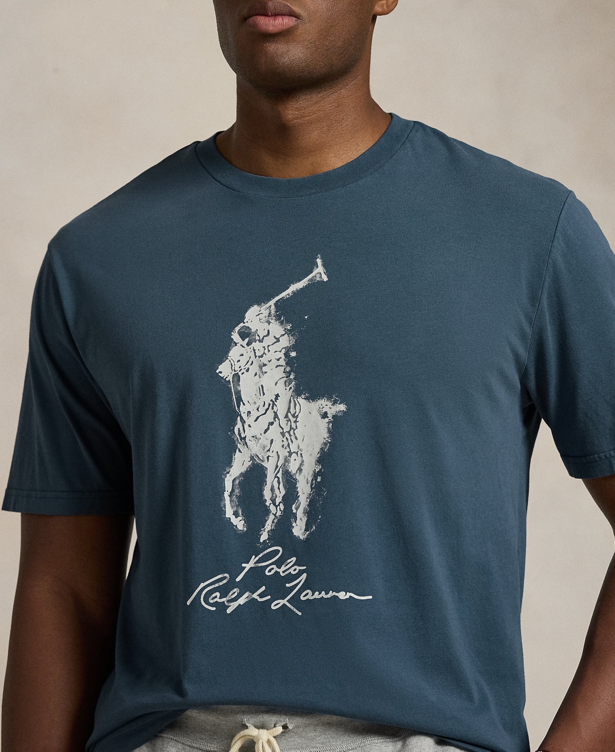 Polo Ralph Lauren Men's Big & Tall Big Pony Jersey T-Shirt