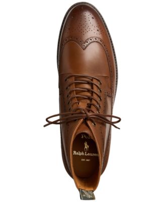 Polo Ralph Lauren Asher Wingtip Boot Men\'s 15 Brown Leather Brogue Lace Up BT Polo Ralph Lauren | Shoes | New Polo Ralph Lauren Asher  main image 3