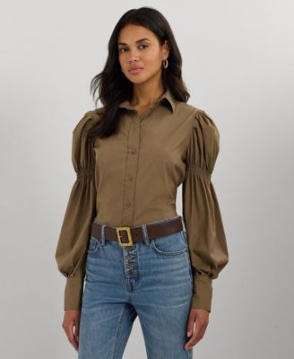 Lauren Ralph Lauren - Women's Blouson-Sleeve Shirt
