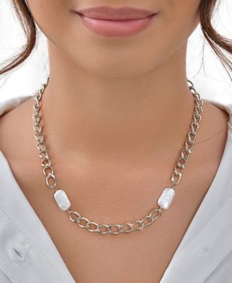 Women's Imitation Pearl Chain Necklace