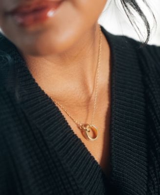 Genuine Mother of Pearl Mishel Interlocking Necklace