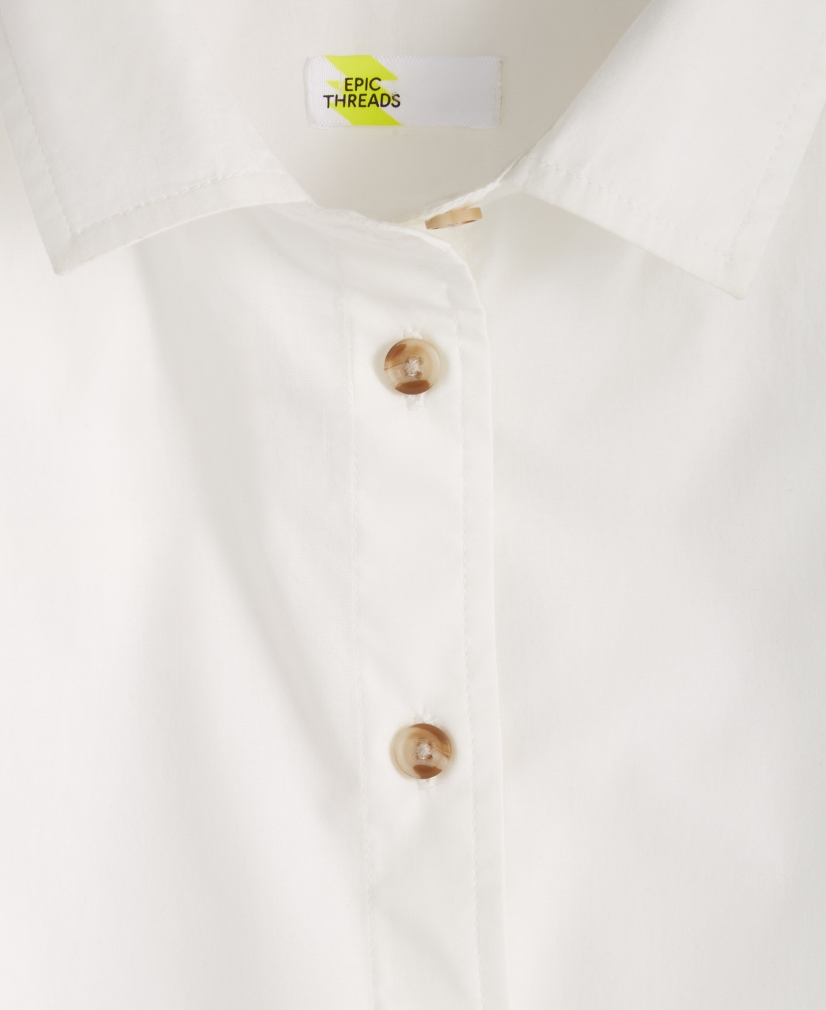 Epic Threads Girls Cotton Poplin Shirt, Created for Macy's