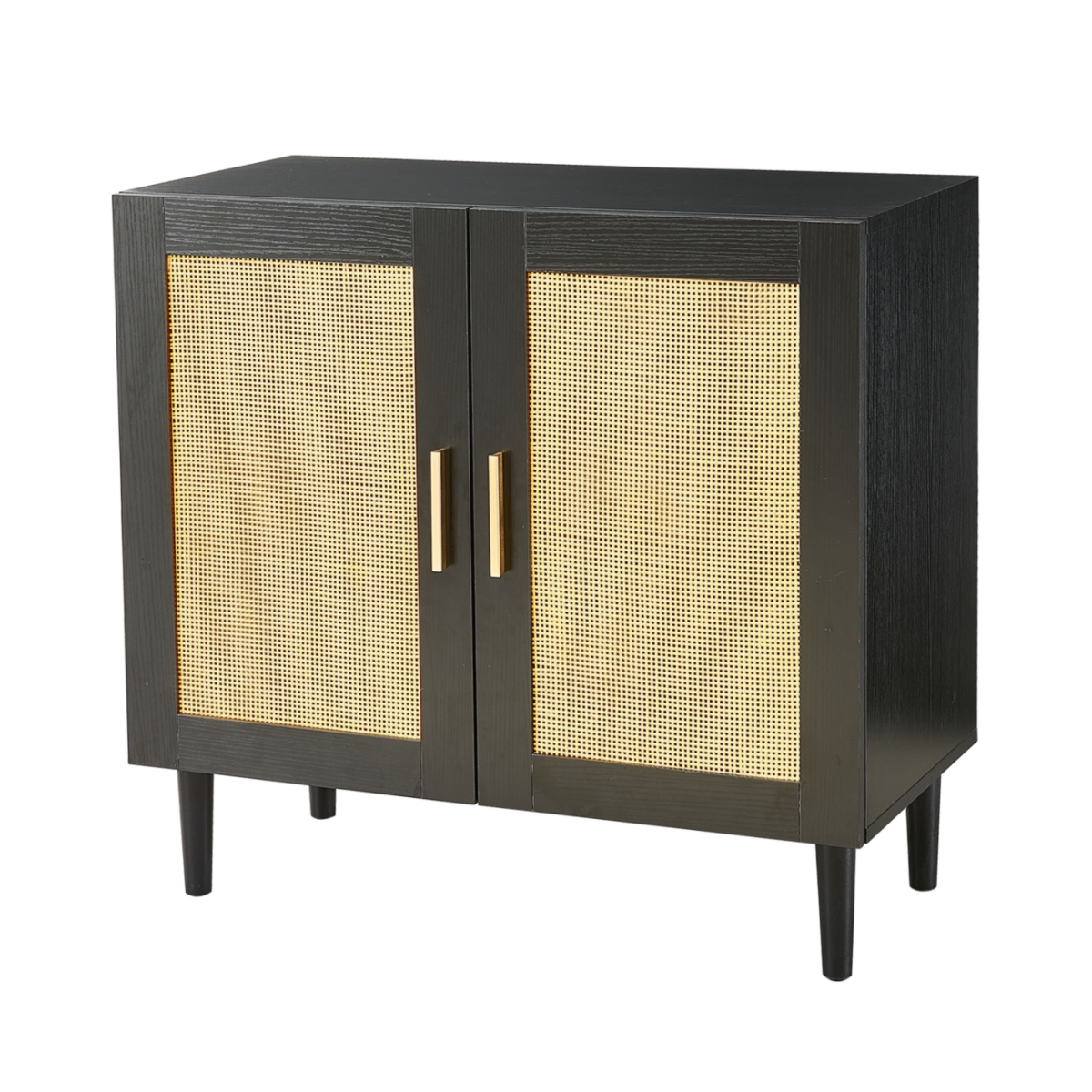 Modern Sideboard Cabinet with Unique Rattan Doors