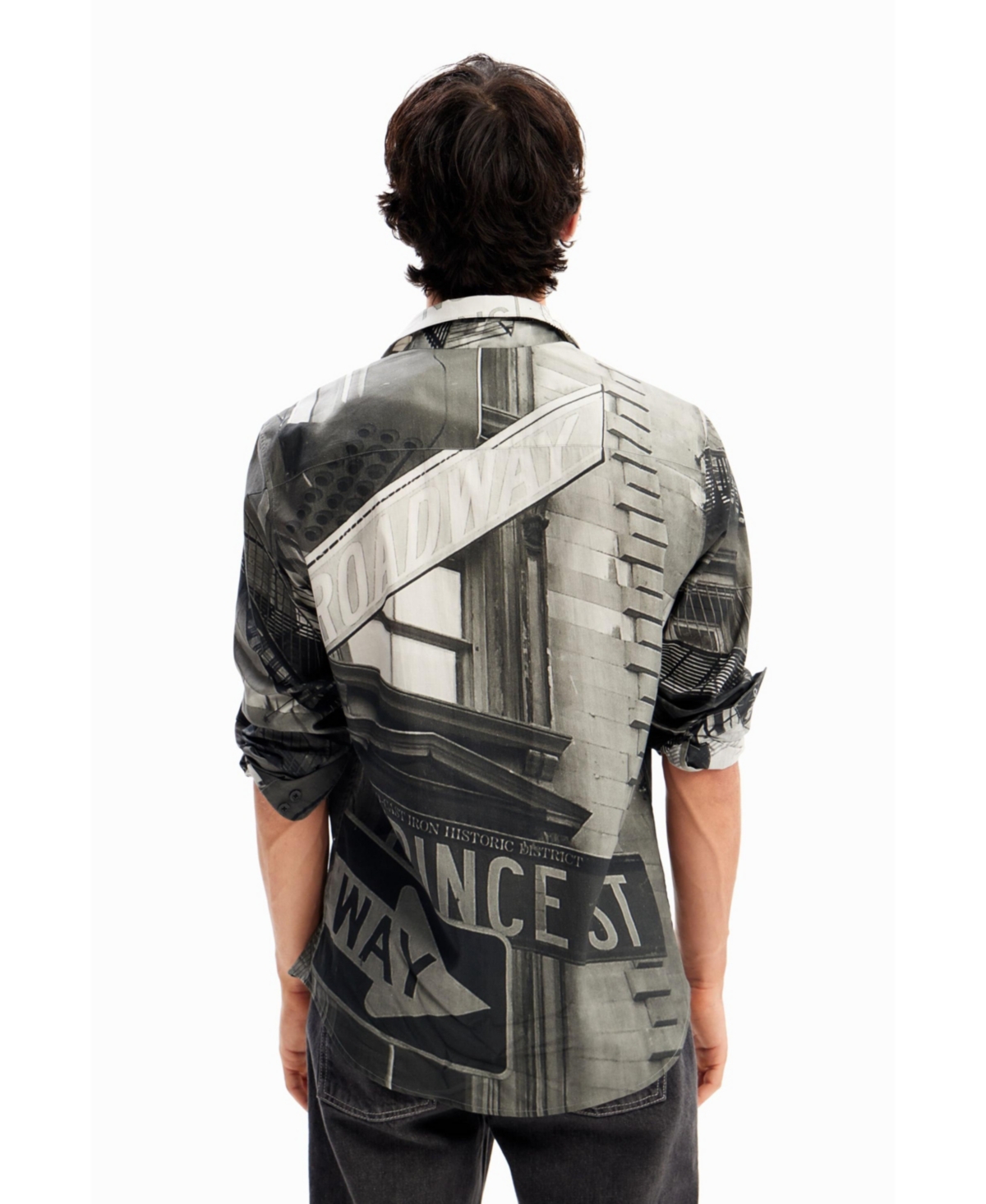 Desigual Men's Poplin Nyc shirt