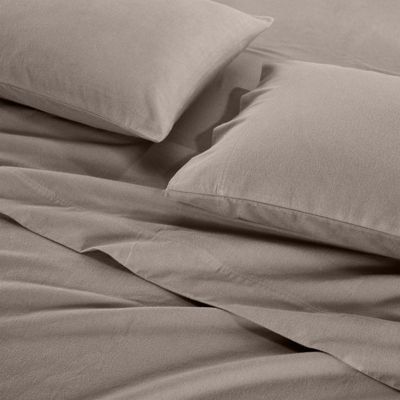 Paisley or Solid Deep Pocket Flannel Cotton 4-Pc. Sheet Set, Queen
