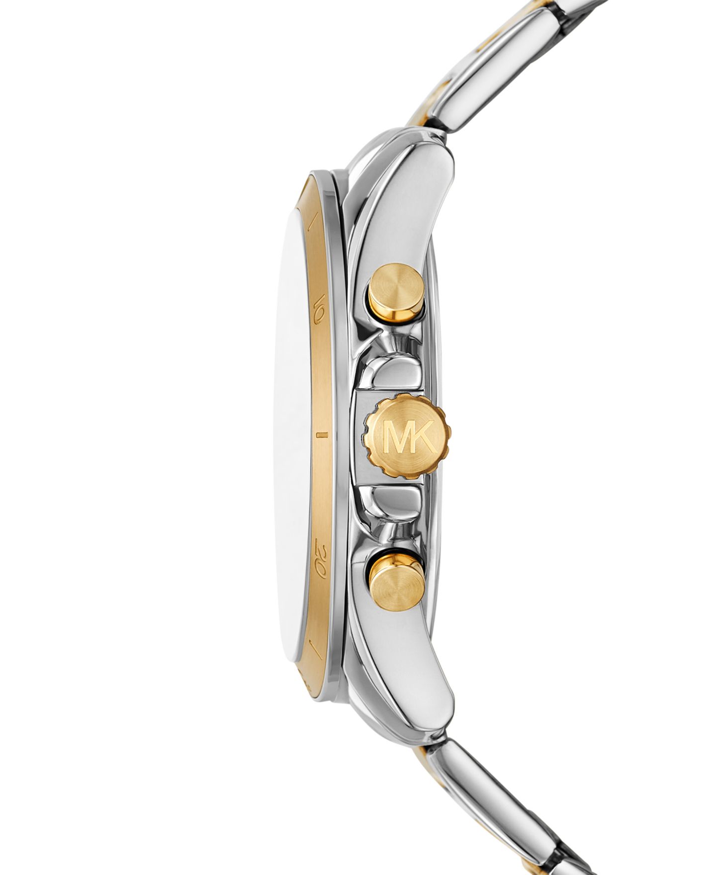 Мужские часы Michael Kors Alek Chronograph Two-Tone Stainless Steel Watch 44mm — фото 2
