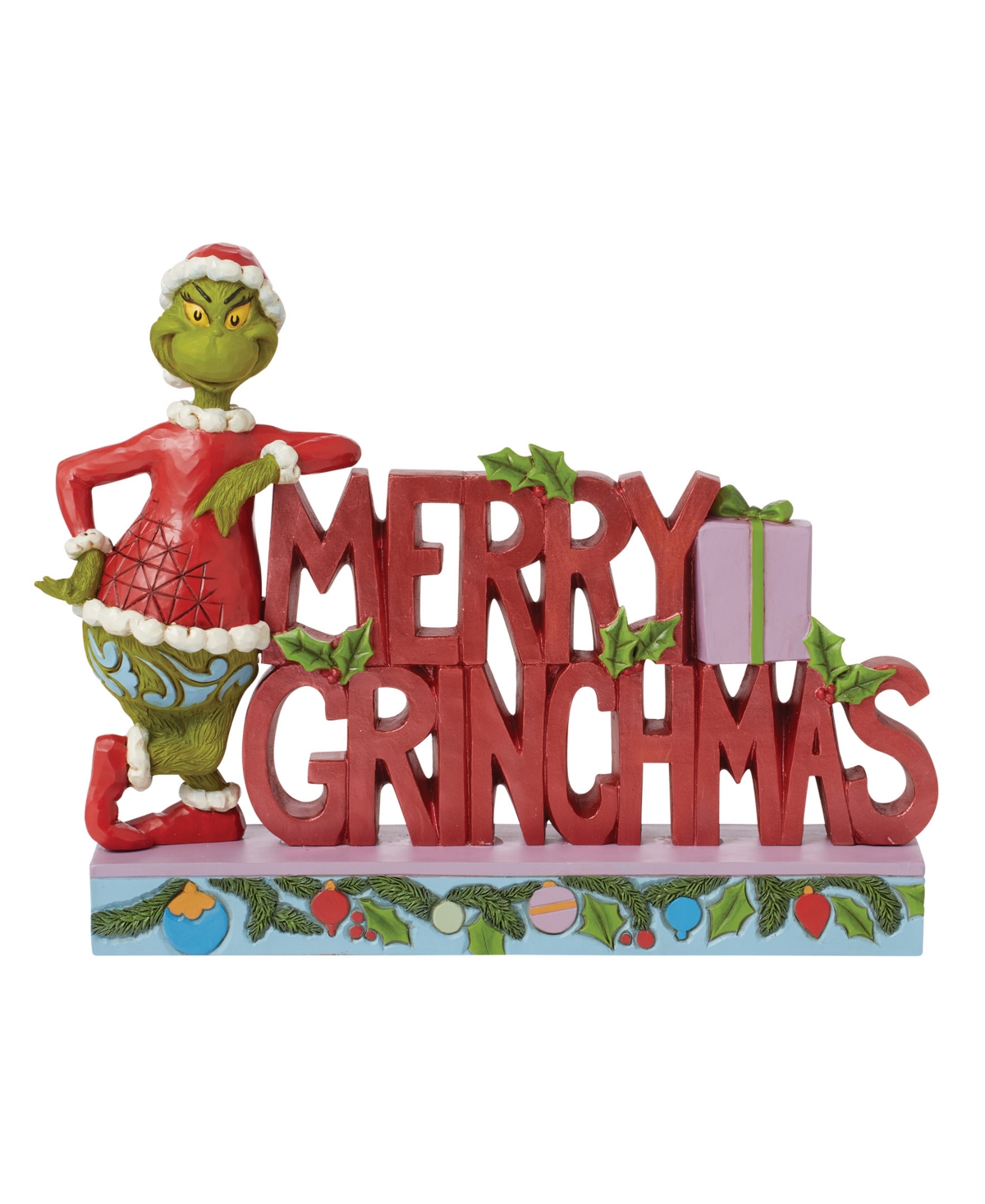 Jim Shore Merry Grinchmas Grinch Figurine In Multi