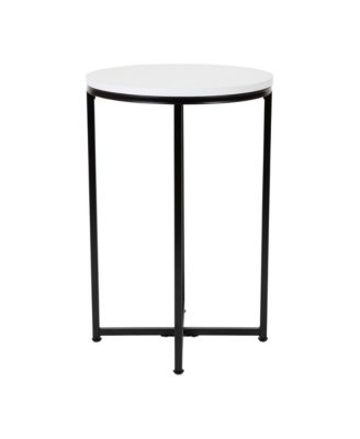 Fairdale End Table With Round Cross Brace Frame