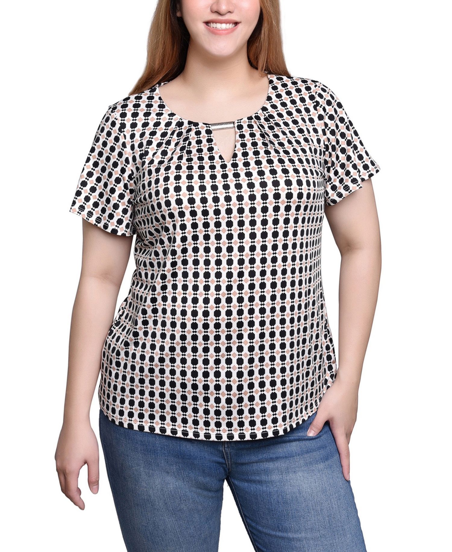 Short Sleeve Top with Hardware