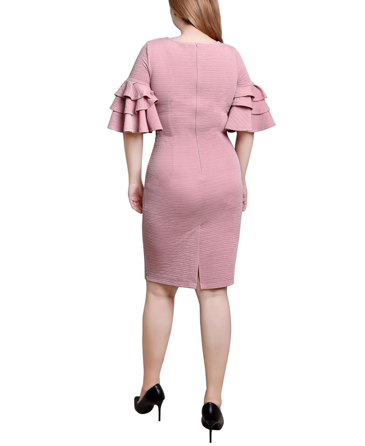 Ny Collection Bolero Sleeve Body Con Dress In Blush