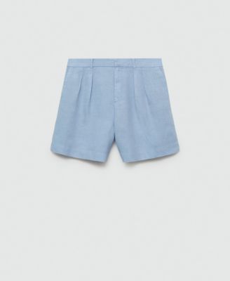 Women's Linen Straight Shorts