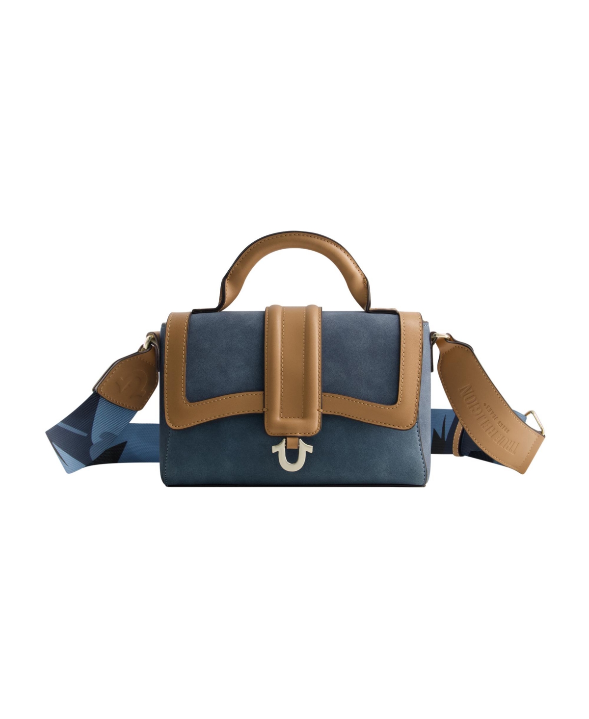 Mini Camo Strap Satchel - Blue