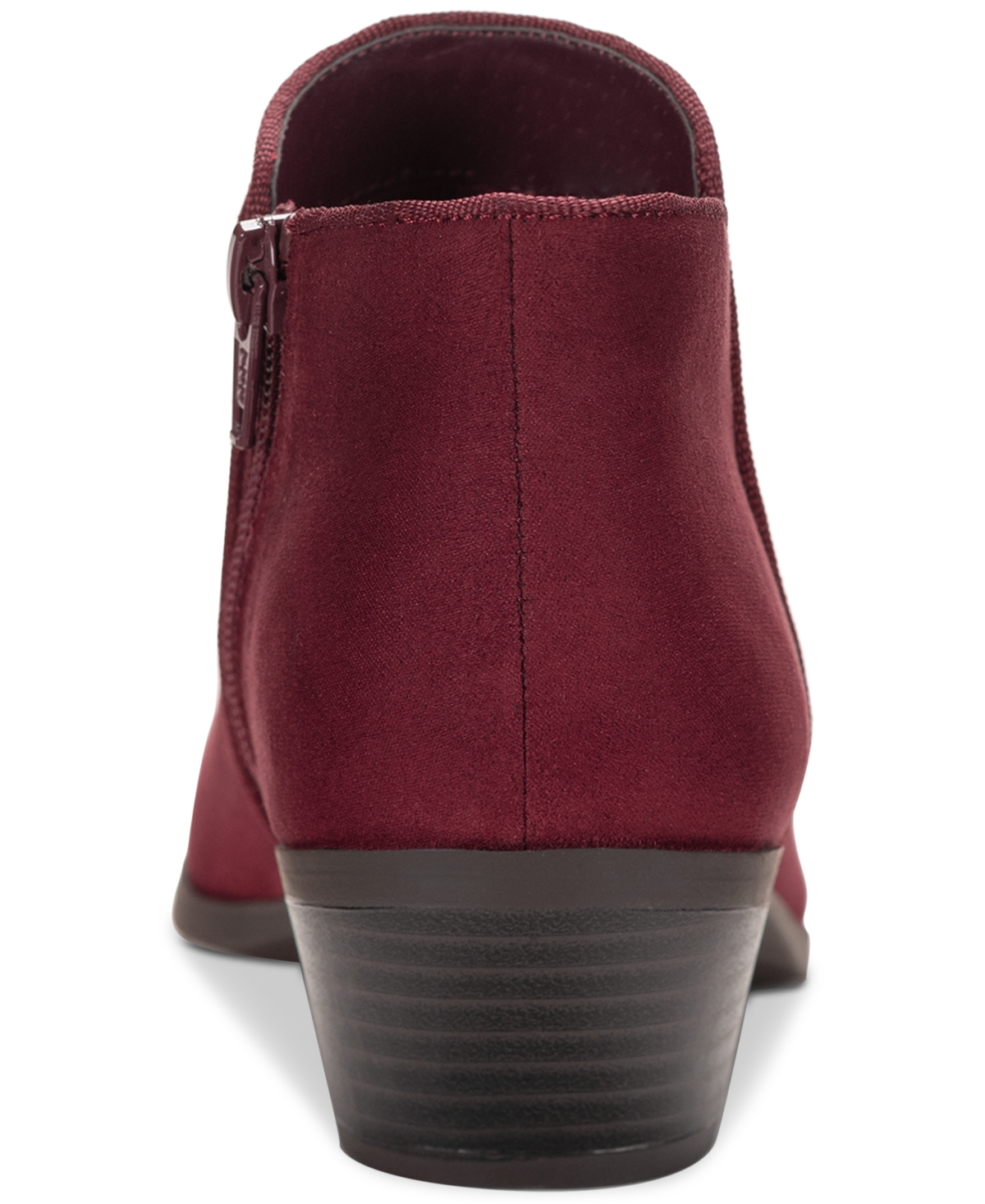 Style Co Wileyy Ankle Booties Created for Macy s Black Smooth Black Micro Smart Closet