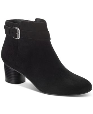 Women's Ariella Block Heel Buckle Dress Booties, Created for Macy's
