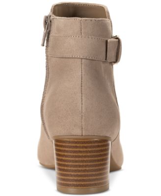 Women's Ariella Block Heel Buckle Dress Booties, Created for Macy's