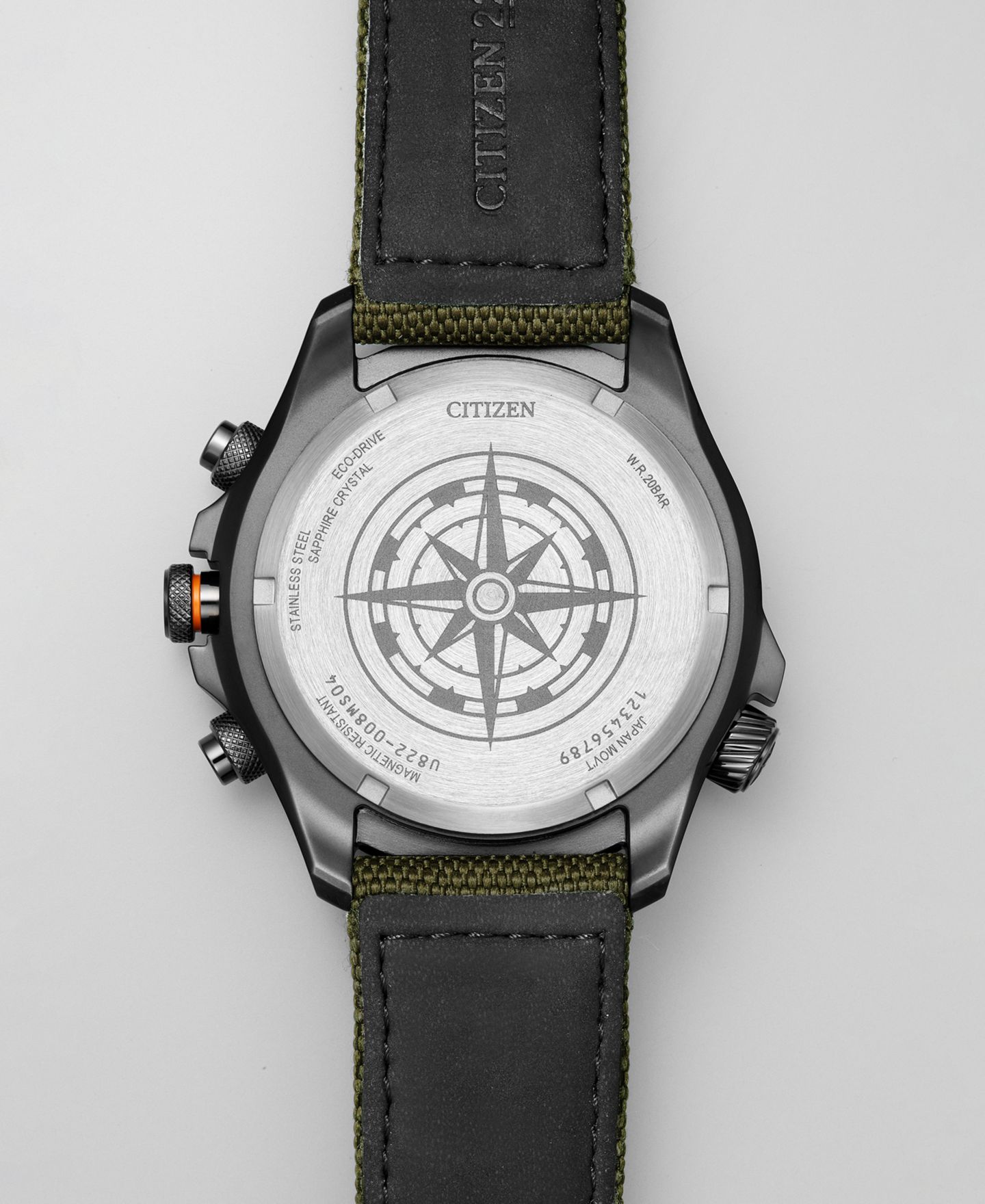 Мужские часы Citizen Eco-Drive Chronograph Promaster Green Cordura® Strap Watch 44mm — фото 3