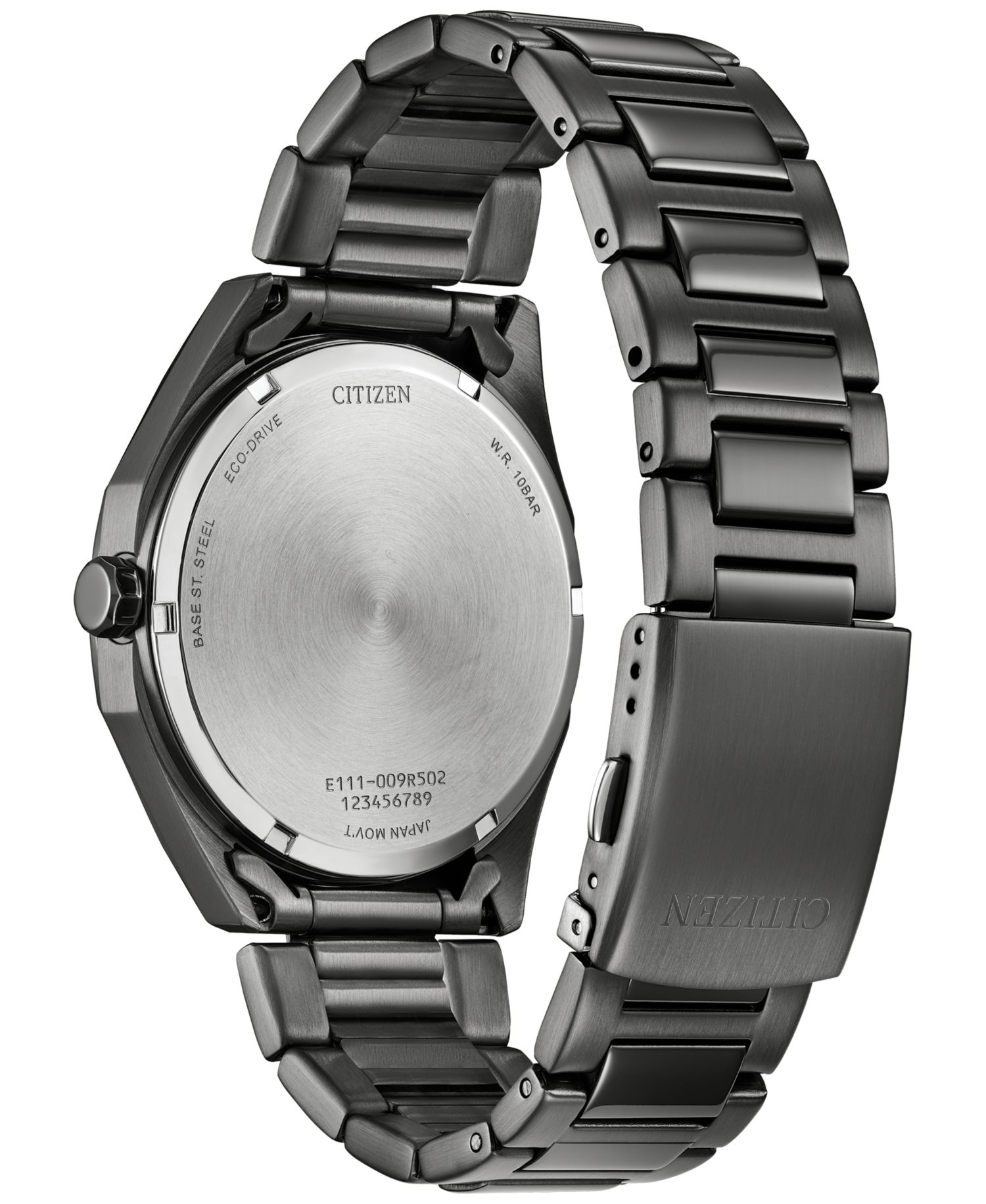 Eco-Drive Men's Weekender Gray-Tone Stainless Steel Bracelet Watch 41mm