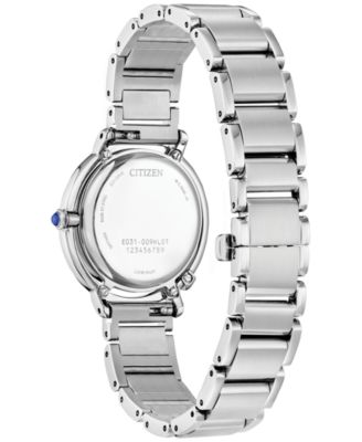 Eco-Drive Women's L Arcly Diamond Accent Stainless Steel Bracelet Watch 31mm