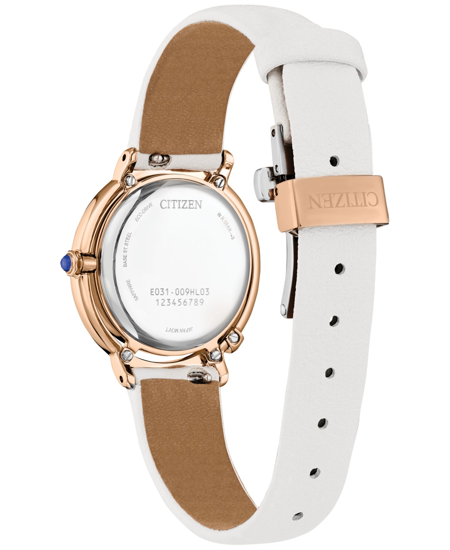 Женские часы Citizen Eco-Drive L Arcly Diamond Accent Rose Gold-Tone Stainless Steel Bracelet Watch 31mm — фото 6