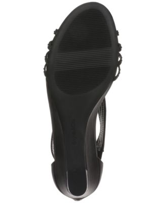 Women's Ginifur Embellished Strappy Evening Wedge Sandals, Created for Macy's