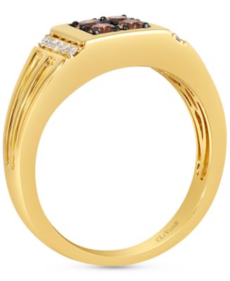Men's Chocolate Diamond & Nude Diamond Ring (1/2 ct. t.w.) in 14k Gold