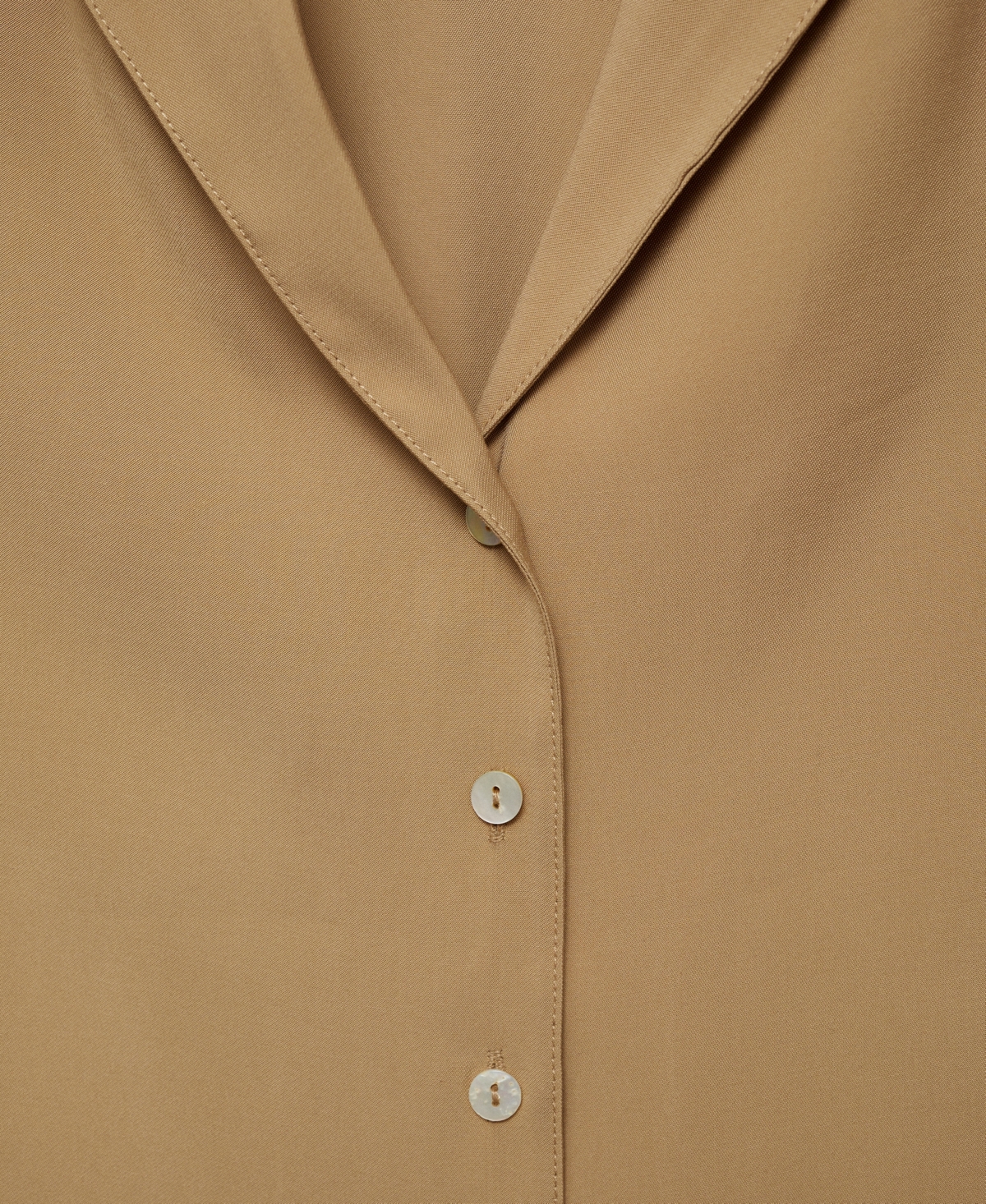 Mango Women's Short-Sleeved Satin Shirt