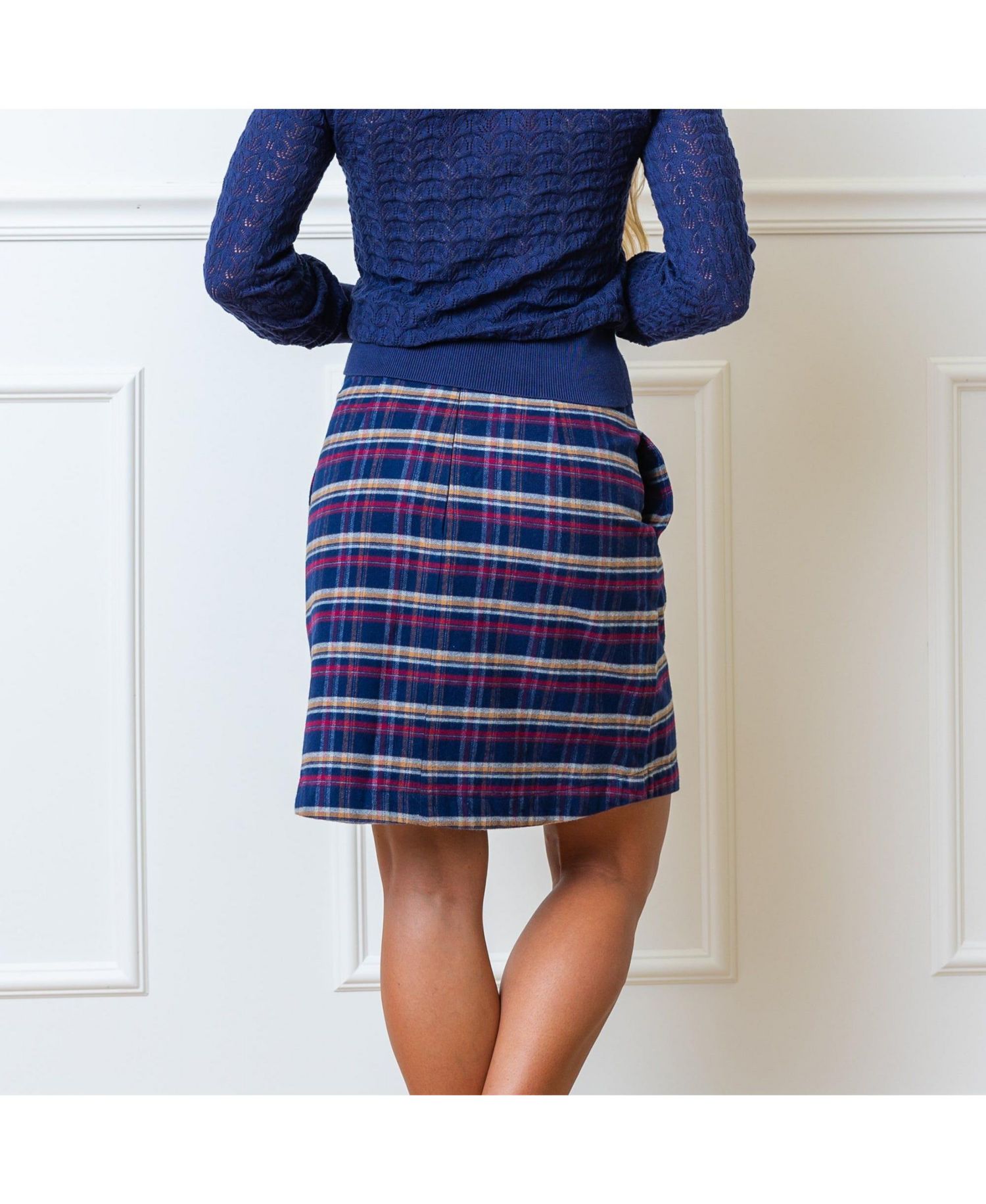 Women's Hope and Henry Flannel Ruffle Skirt