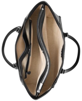 Taryn Large Signature Logo and Leather Tote