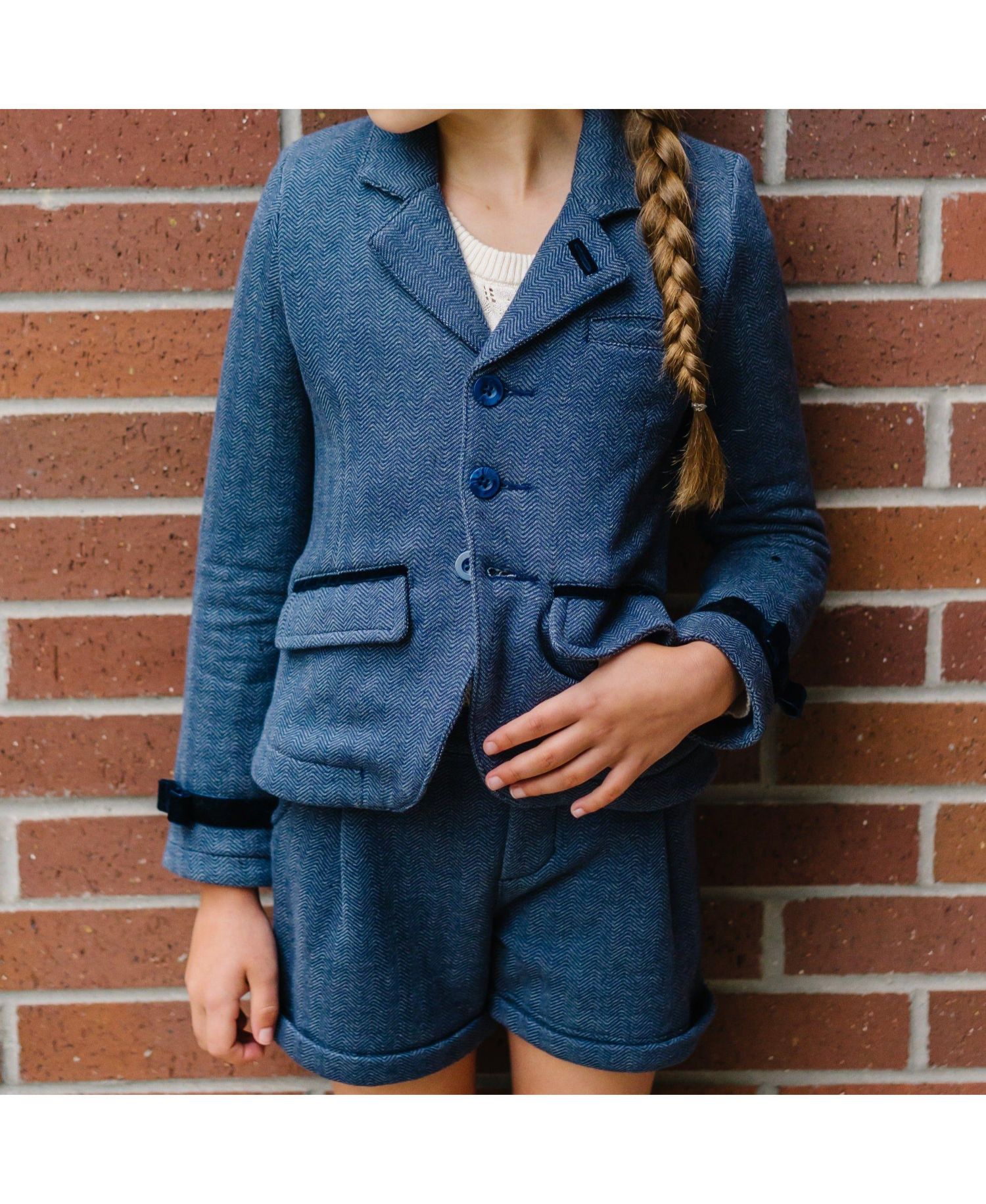 Big Girls Hope and Henry Cuffed Fleece Dress Short
