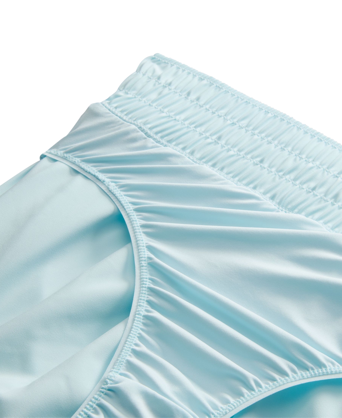 Shop Nike Women's One Dri-fit Mid-rise Brief-lined Shorts In Glacier Blue,reflective Silv