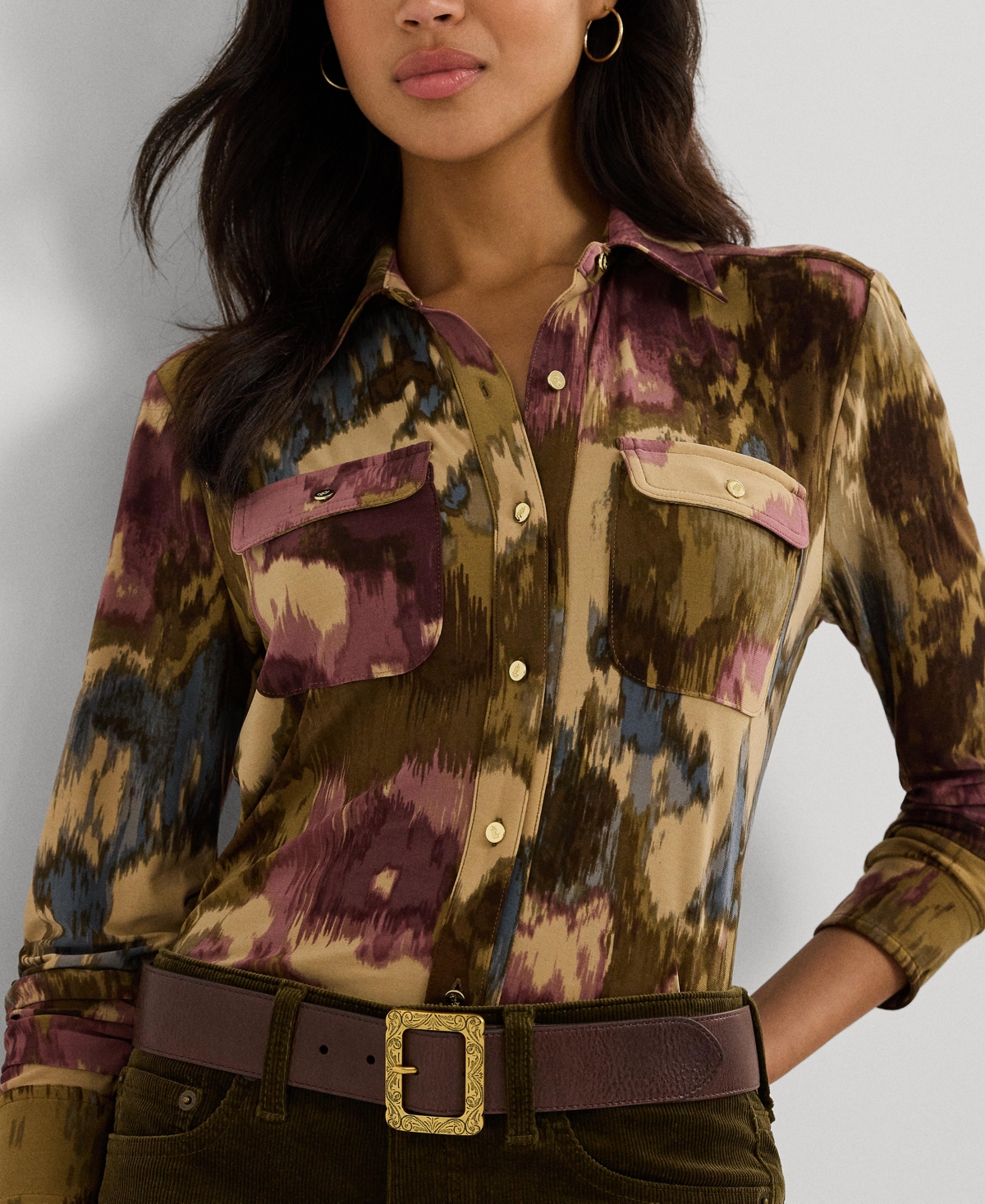 Lauren Ralph Lauren Women's Slim-Fit Floral Shirt