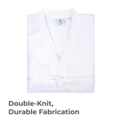 Waffle Knit Viscose Bath Robe, Unisex Small/Medium