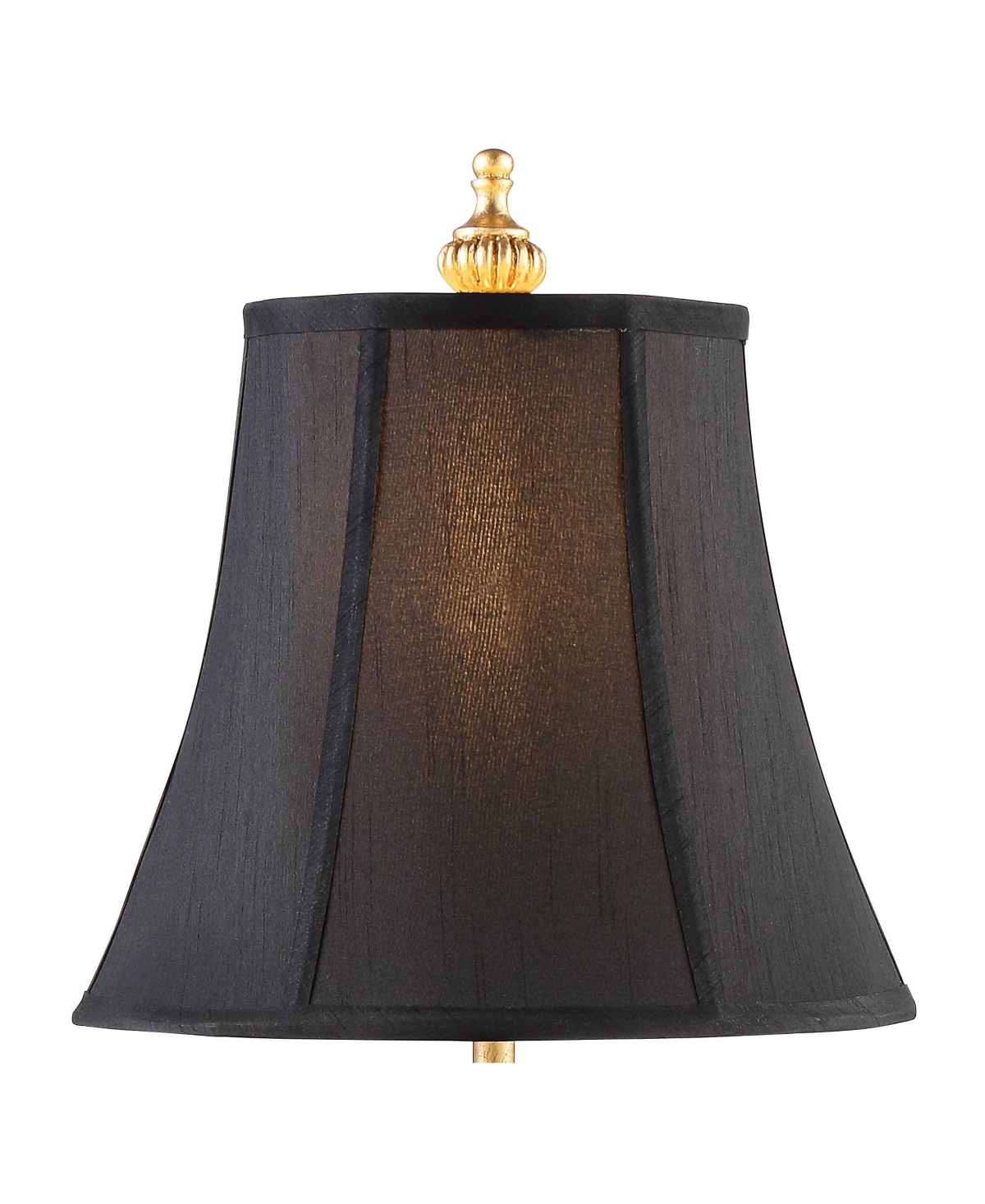 Regency Hill Juliette Traditional French Country Buffet Table Lamps Tall Skinny Set of 2 Glam Luxury StyleCandlestick Black Fabric Bell Sh