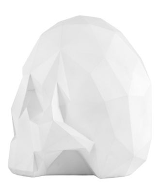 White Origami Skull Decoration, 6 Inches