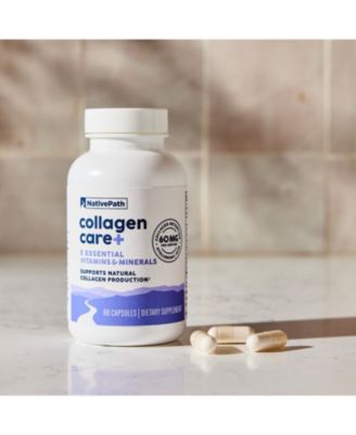 Collagen Care+, 5 Vitamin Blend with Hyaluronic Acid and Boron that Supports Collagen for Men and Women, 60 Capsules