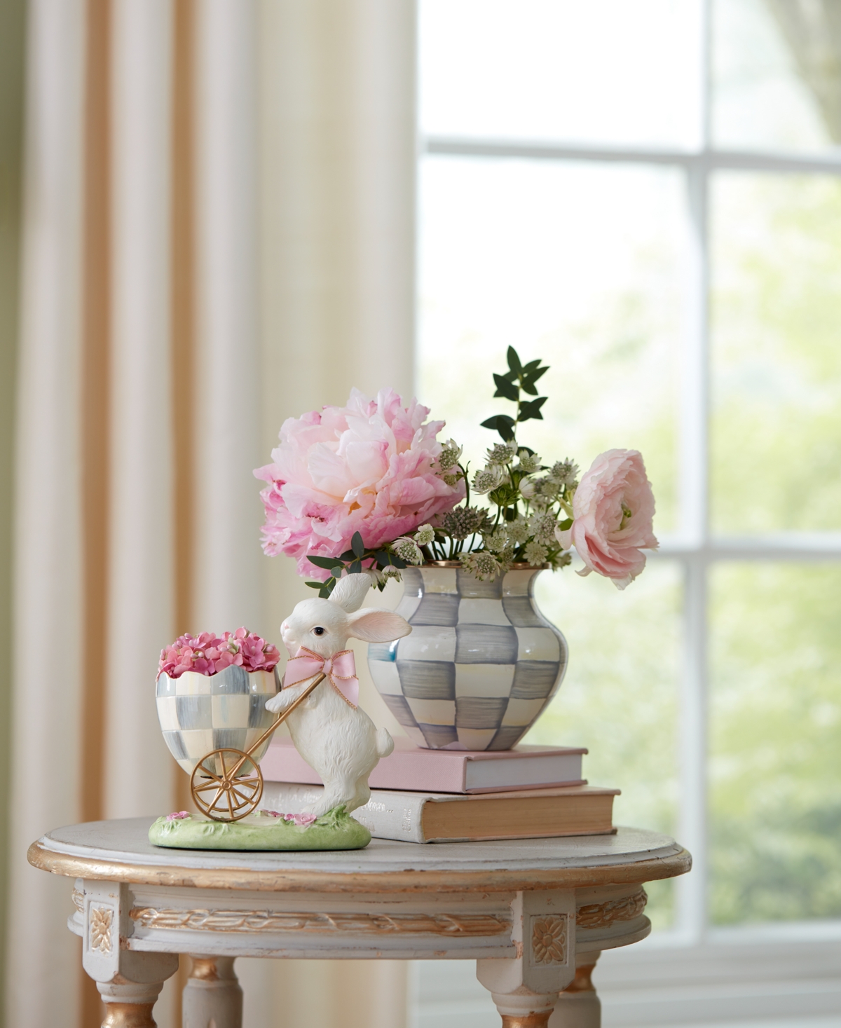 Mackenzie-childs Mackenzie Childs Sterling Check Enameled Steel Vase In No Color