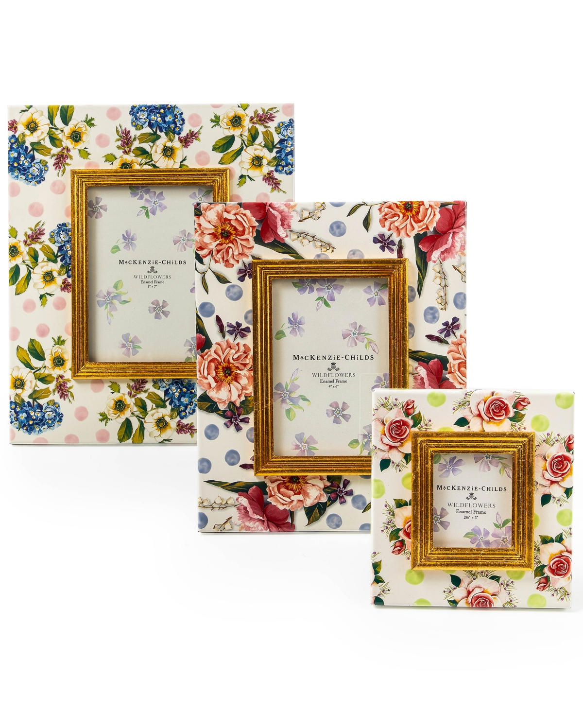 Mackenzie-childs Wildflowers Enamel Frame, 2.5" X 3" In No Color