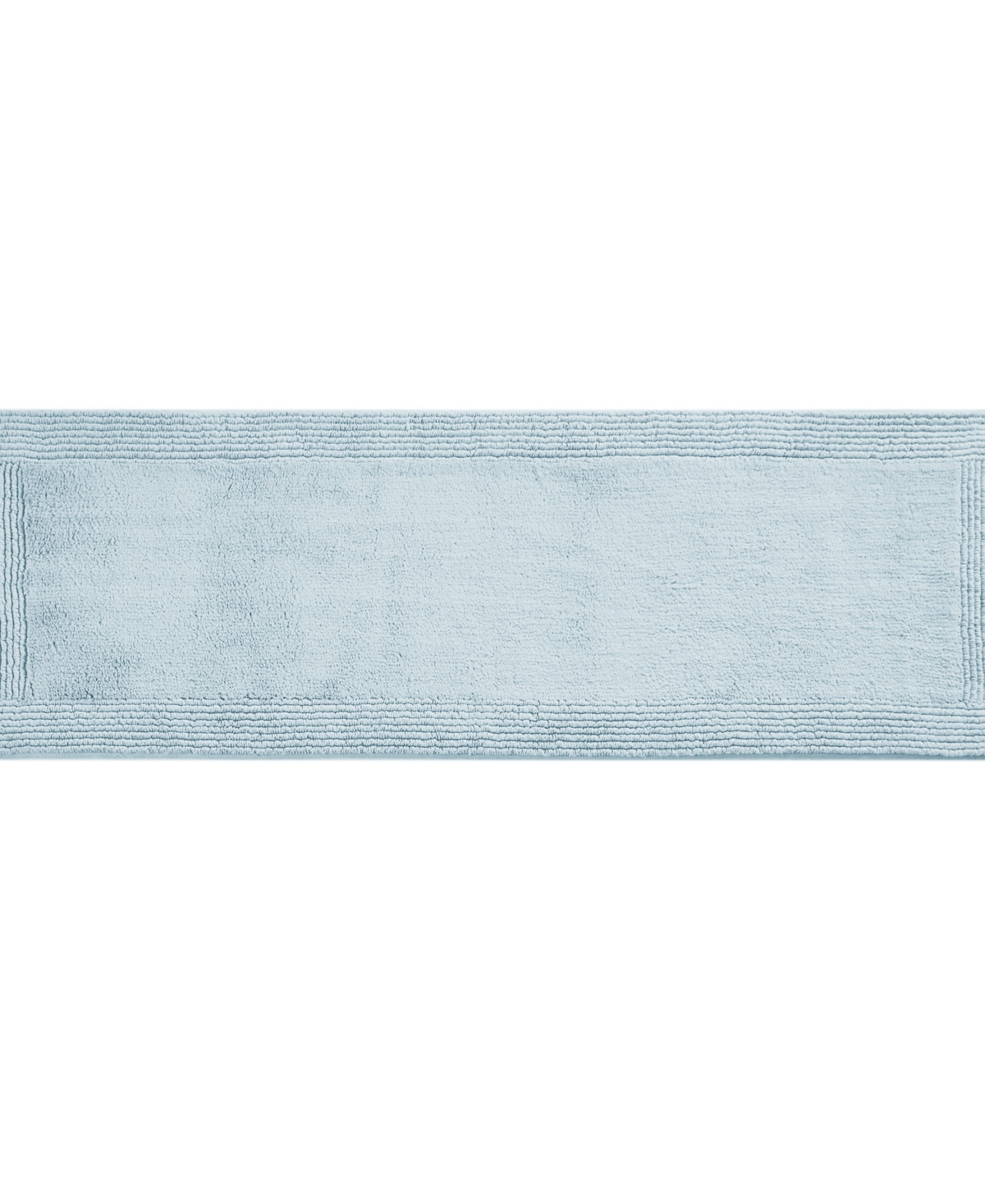 Madison Park Signature Splendor Reversible Tufted Cotton Bath Rug, 24" X 72" In Blue